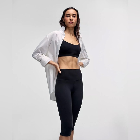 lululemon athletica Pants - Lululemon Align High-Rise Crop 21” black Leggings size 8